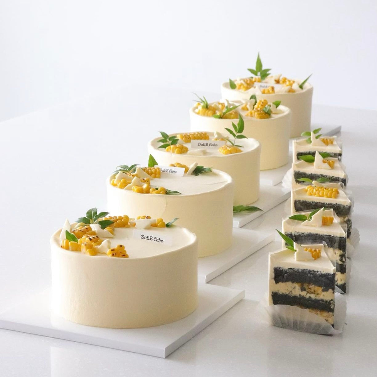 Online Class : DAL B CAKE one day class - Pineapple Coconut Cake / Chestnut Hazelnut Cake / Black Corn Cheese Cake