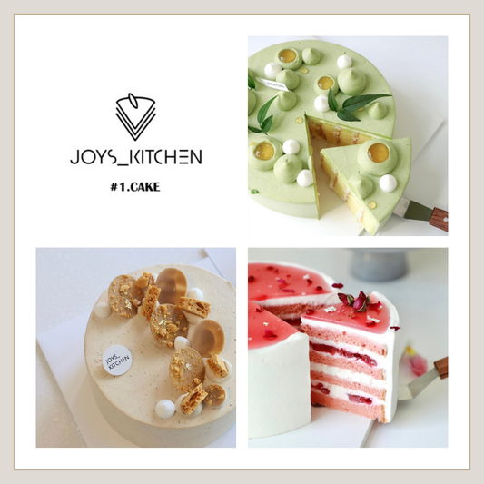 Online Class : JOYS KITCHEN one day class - Matcha Plum Torte / Ispahan Cake / Dalgona Milk Tea Cake