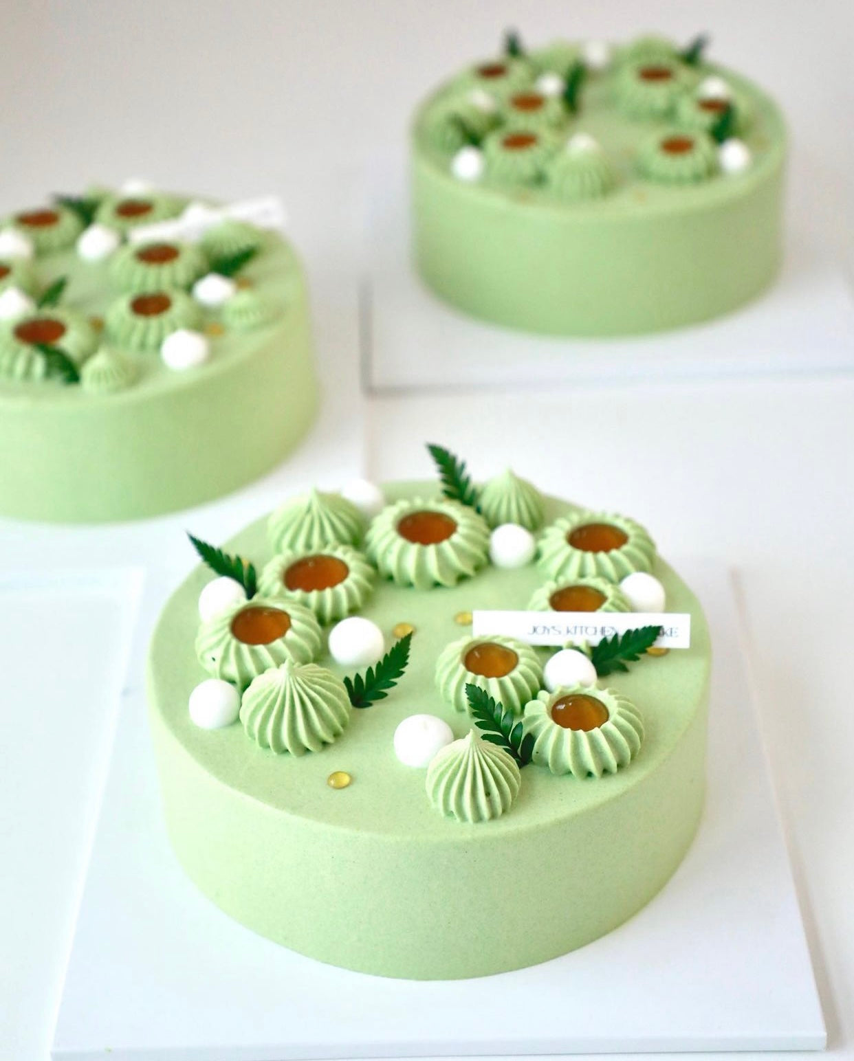 Online Class : JOYS KITCHEN one day class - Matcha Plum Torte / Ispahan Cake / Dalgona Milk Tea Cake