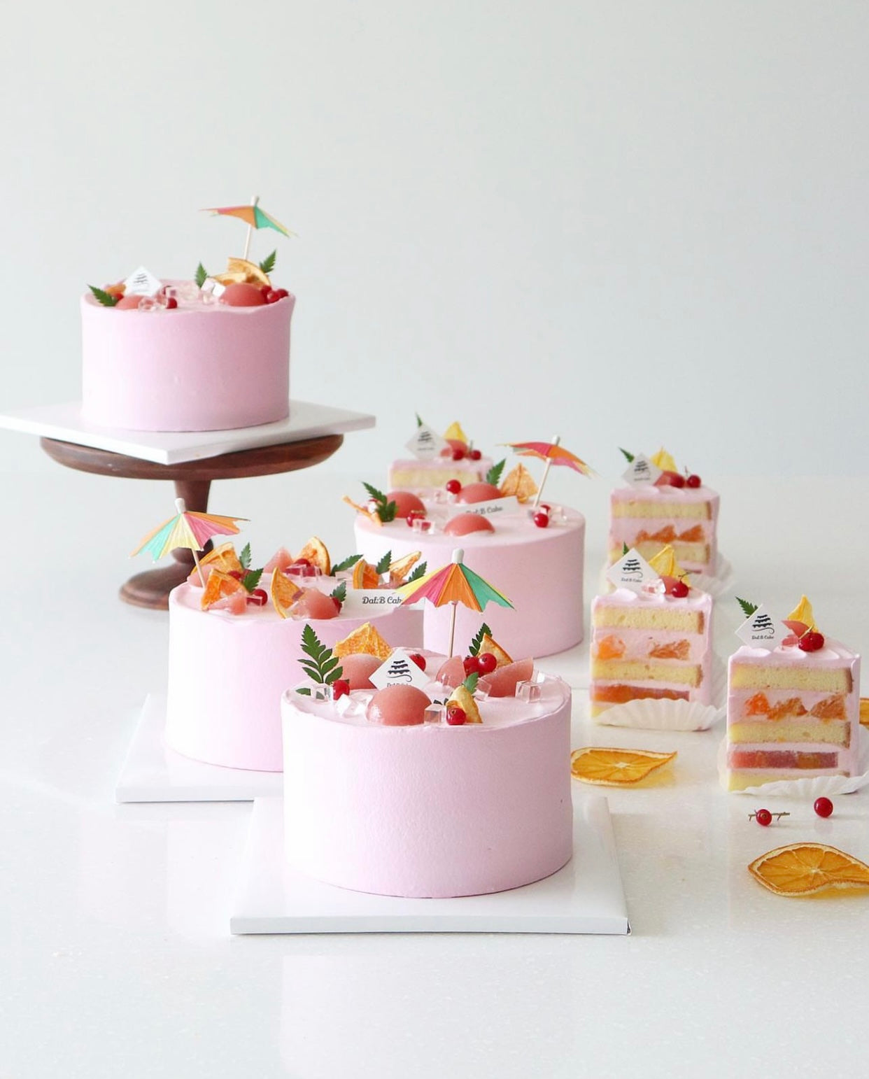 Online Class : Dal B Cake one day class - Strawberry Cake / Hojicha Cake / Fuzzy Navel Cake