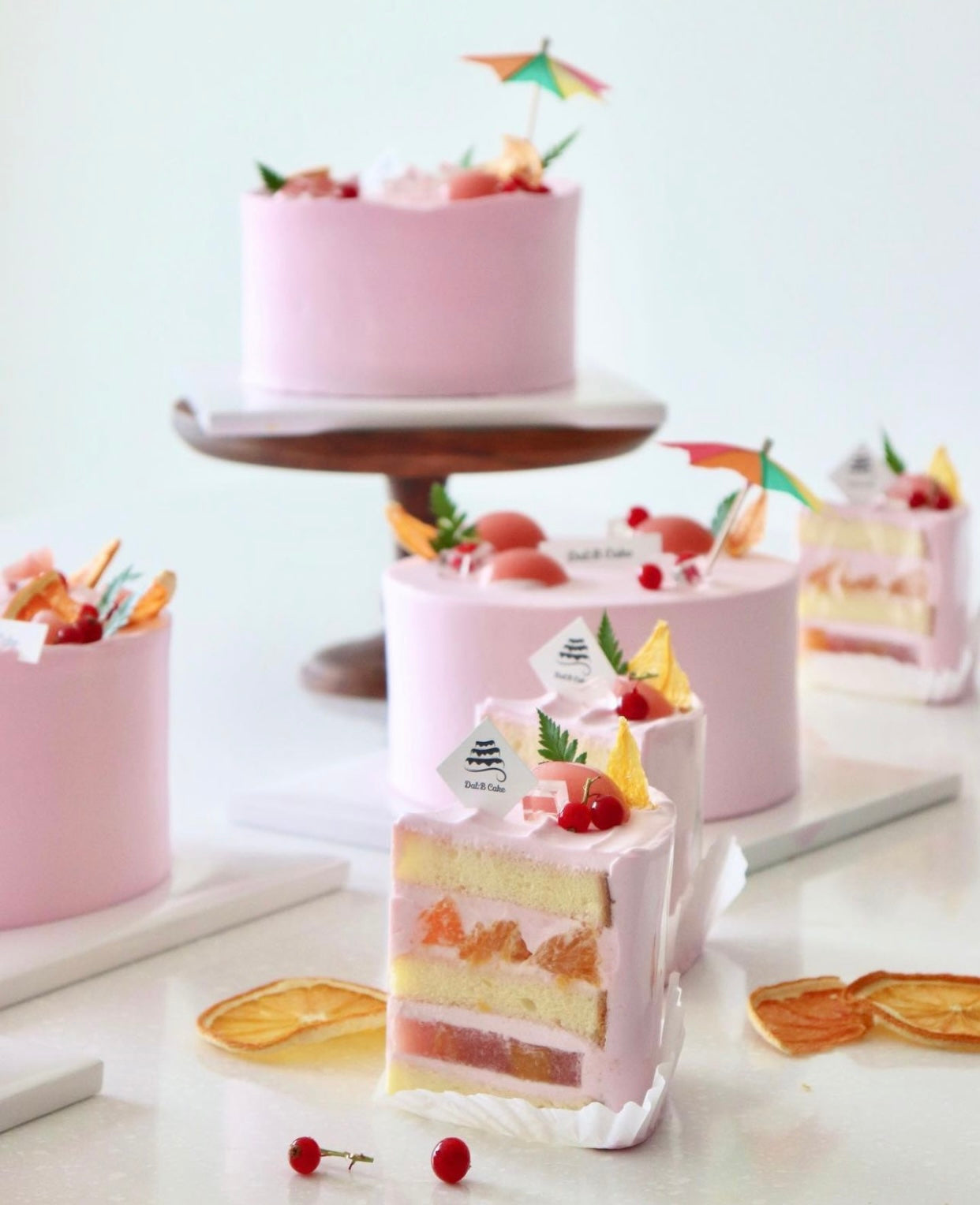 Online Class : Dal B Cake one day class - Strawberry Cake / Hojicha Cake / Fuzzy Navel Cake