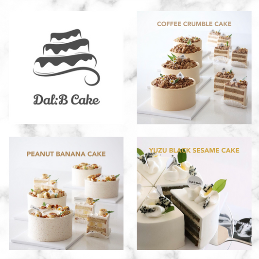 Online Class : Dal B Cake one day class - Coffee Crumble Cake / Yuzu Black Sesame Cake / Peanut Banana Cake