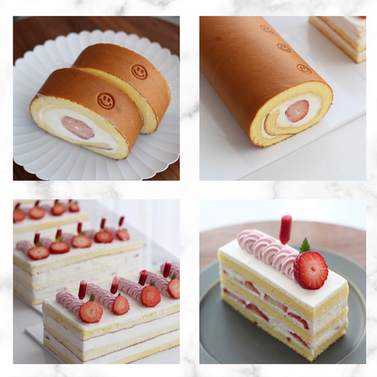 Online Class : Dessert by Moon - Strawberry Roll & Strawberry Blanc